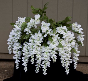 Giant Wisteria Silk Bush - Artificial floral - artificial white wisteria bushes for rent